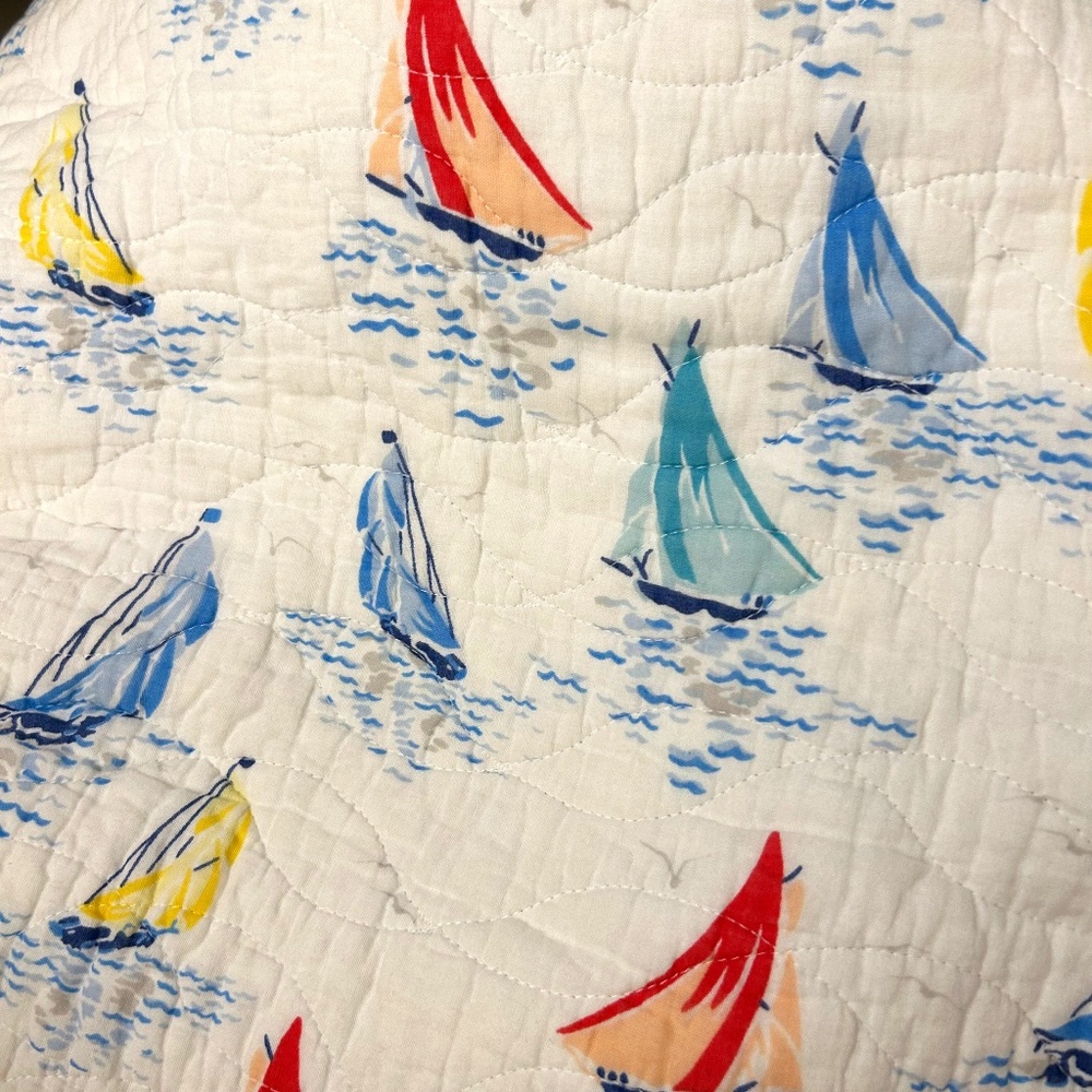 Laura Ashley Queen-sized Reversible Ahoy Quilt